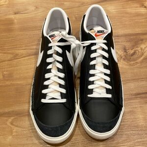 Black and white Nikes